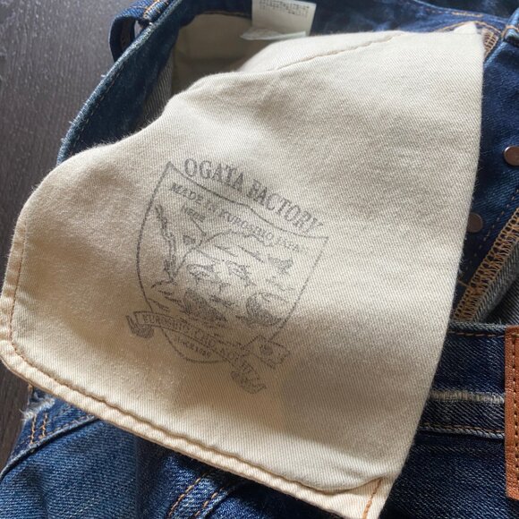 Big John Selvedge Slim Straight Distressed Made in Japan 32/34 denim jeans - Picture 16 of 16